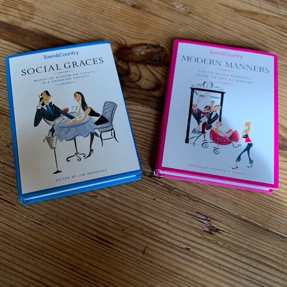 Town & Country “Social Graces” and “Modern Manners” books.